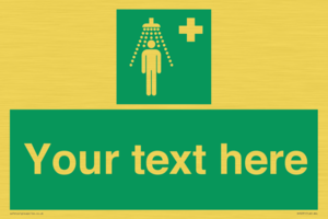 Custom Safety Shower Sign